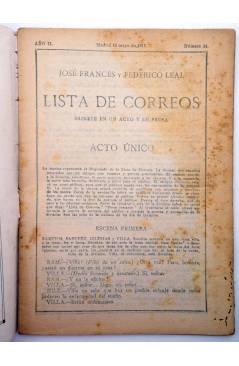 Muestra 1 de LA NOVELA CÓMICA 34. LISTA DE CORREOS (José Francés / Federico Leal) Madrid 1917