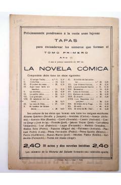 Contracubierta de LA NOVELA CÓMICA 51. EL GITANILLO (Manuel Garrido) Madrid 1917