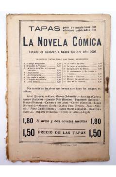 Contracubierta de LA NOVELA CÓMICA 54. LA TARASCA DEL BARRIO (José Mesa Andrés) Madrid 1917
