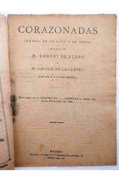 Muestra 1 de LA NOVELA CÓMICA 55. CORAZONADAS (M. Robert De Flers / M. Gaston De Caillavet) Madrid 1917