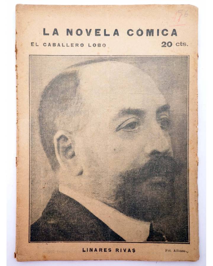 Cubierta de LA NOVELA CÓMICA 56. EL CABALLERO LOBO (Manuel Linares Rivas) Madrid 1917