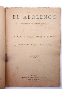 Muestra 1 de LA NOVELA CÓMICA 62. EL ABOLENGO (Manuel Linares Rivas Y Astray) Madrid 1917