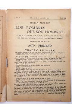 Muestra 2 de LA NOVELA CÓMICA 63. ¡LOS HOMBRES QUE SON HOMBRES! (Julián Moyrón) Madrid 1917