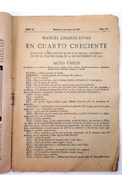 Muestra 1 de LA NOVELA CÓMICA 69. EN CUARTO CRECIENTE (Manuel Linares Rivas) Madrid 1918