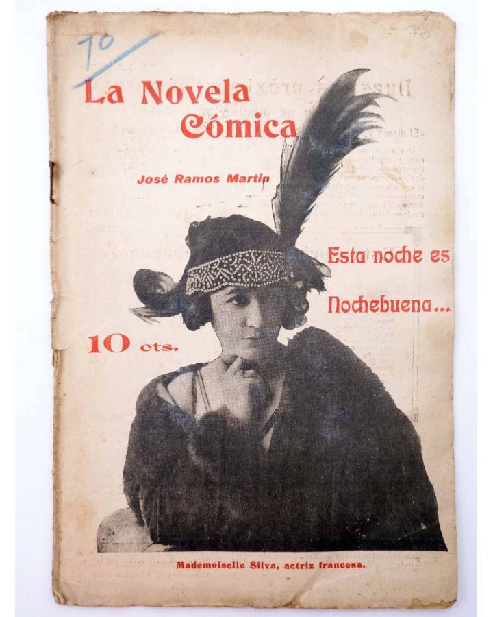 Cubierta de LA NOVELA CÓMICA 70. ESTA NOCHE ES NOCHEBUENA… (José Ramos Martin) Madrid 1918