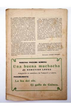 Contracubierta de LA NOVELA CÓMICA 71. EL DINERO Y LA VERGÜENZA (Julián Moyron) Madrid 1918