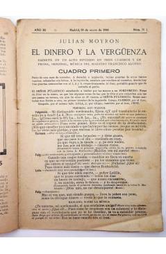 Muestra 1 de LA NOVELA CÓMICA 71. EL DINERO Y LA VERGÜENZA (Julián Moyron) Madrid 1918
