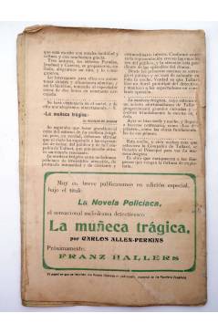 Contracubierta de LA NOVELA CÓMICA 72. UNA BUENA MUCHACHA (Sabatino López) Madrid 1918