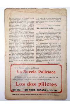 Contracubierta de LA NOVELA CÓMICA 78. DON JUANITO Y SU ESCUDERO (Enrique Calonge / E. Reoyo) Madrid 1918