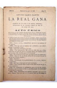 Muestra 1 de LA NOVELA CÓMICA 79. LA REAL GANA (Antonio Ramos Martín) Madrid 1918