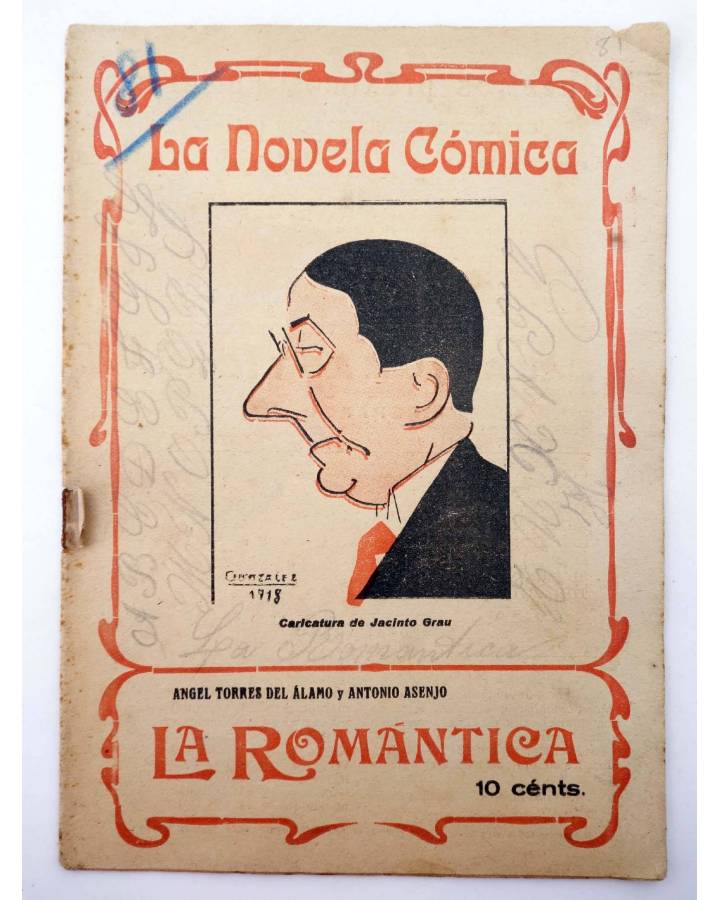 Cubierta de LA NOVELA CÓMICA 81. LA ROMÁNTICA (A. Torres Del Álamo / A. Asenjo) Madrid 1918