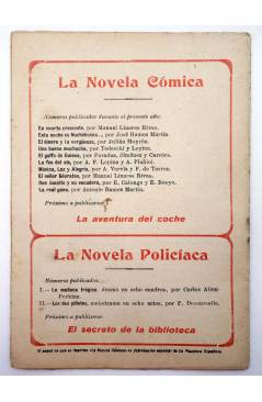 Contracubierta de LA NOVELA CÓMICA 81. LA ROMÁNTICA (A. Torres Del Álamo / A. Asenjo) Madrid 1918