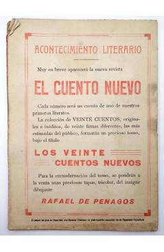 Contracubierta de LA NOVELA CÓMICA 82. LA LEYENDA DEL MAESTRO (José Ramos Martín) Madrid 1918