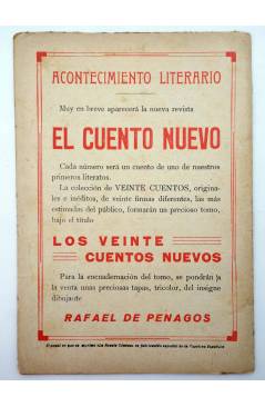Contracubierta de LA NOVELA CÓMICA 84. LOS PELMAZOS (Luis Candela / Ernesto Nieto) Madrid 1918