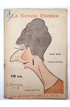 Cubierta de LA NOVELA CÓMICA 86. LA SUERTE DE LA FEA… (Aurelio Varela / Francisco De Torres) Madrid 1918