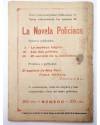 Contracubierta de LA NOVELA CÓMICA 88. LA AVENTURA DEL COCHE (Alfredo Testoni) Madrid 1918