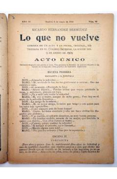 Muestra 1 de LA NOVELA CÓMICA 90. LO QUE NO VUELVE (Ricardo Hernández Bermúdez) Madrid 1918