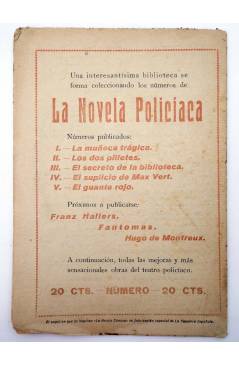 Contracubierta de LA NOVELA CÓMICA 93. PAZ (José Castellón) Madrid 1918
