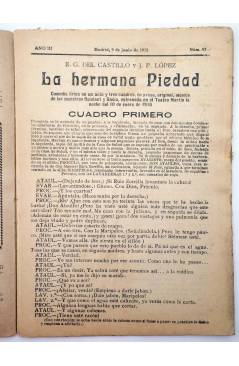 Muestra 1 de LA NOVELA CÓMICA 97. LA HERMANA PIEDAD (E.G. Del Castillo / J.P. López) Madrid 1918