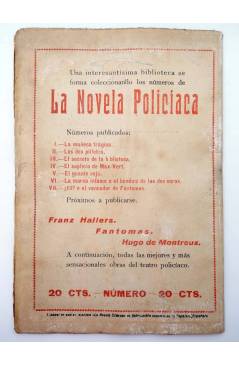 Contracubierta de LA NOVELA CÓMICA 99. EL AMO (Antonio Sotillo) Madrid 1918
