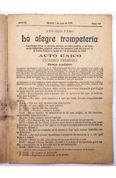Muestra 1 de LA NOVELA CÓMICA 103. LA ALEGRE TROMPETERÍA (Antonio Paso) Madrid 1918