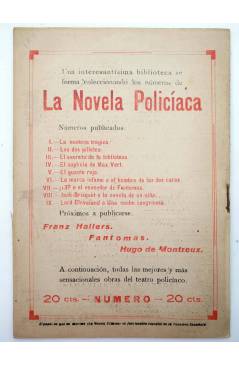 Contracubierta de LA NOVELA CÓMICA 106. LA CASA DE TODOS (Pedro De Repide) Madrid 1918
