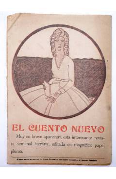 Contracubierta de LA NOVELA CÓMICA 109. LA REPÚBLICA DEL AMOR (Pasó Y Aragón) Madrid 1918