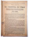 Muestra 1 de LA NOVELA CÓMICA 109. LA REPÚBLICA DEL AMOR (Pasó Y Aragón) Madrid 1918