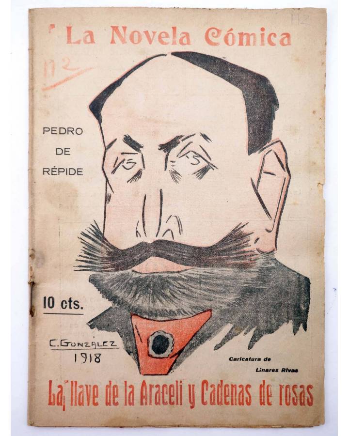 Cubierta de LA NOVELA CÓMICA 112. LA LLAVE DE LA ARACELI (Pedro De Repide) Madrid 1918