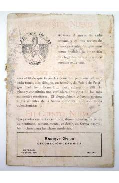 Contracubierta de LA NOVELA CÓMICA 136. LA VIRGEN DE LA LUZ (Paso / Jiménez Prieto) Madrid 1919