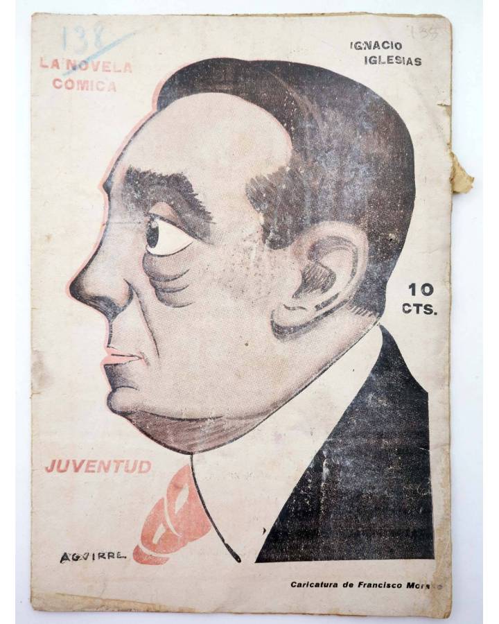 Cubierta de LA NOVELA CÓMICA 138. JUVENTUD (Ignacio Iglesias) Madrid 1919