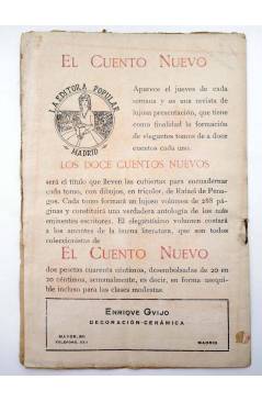 Contracubierta de LA NOVELA CÓMICA 140. EL ARTE DE SER BONITA (Paso / Jiménez Prieto) Madrid 1919