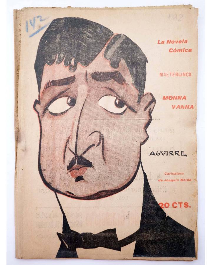 Cubierta de LA NOVELA CÓMICA 142. MONNA VANNA (M. Maeterlinck) Madrid 1919