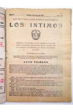 Muestra 1 de LA NOVELA CÓMICA 153. LOS ÍNTIMOS (Antonio Paso / Luis Suñer Y Casademunt) Madrid 1919