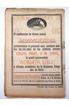 Contracubierta de LA NOVELA CÓMICA 156. LOS VETERANOS (Manuel De Labra) Madrid 1919