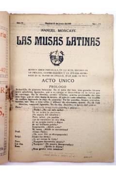 Muestra 1 de LA NOVELA CÓMICA 158. LAS MUSAS LATINAS (Manuel Moncayo) Madrid 1919