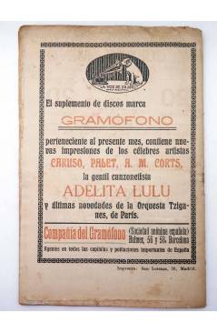 Contracubierta de LA NOVELA CÓMICA 166. LA ROMERÍA (Luis León Domínguez) Madrid 1919