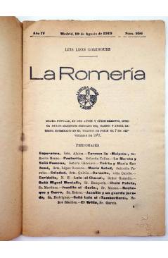 Muestra 2 de LA NOVELA CÓMICA 166. LA ROMERÍA (Luis León Domínguez) Madrid 1919