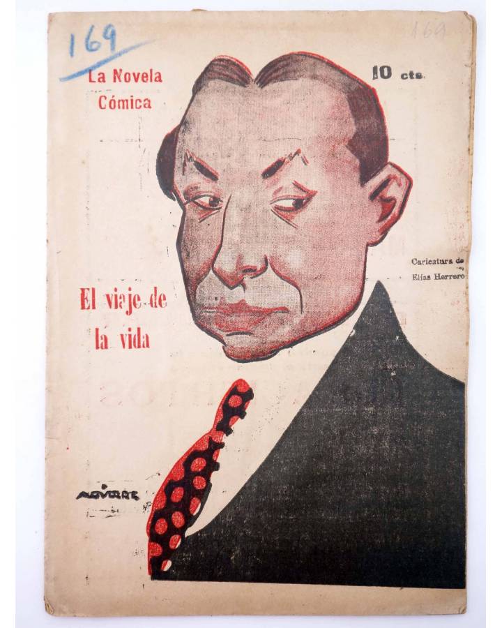 Cubierta de LA NOVELA CÓMICA 169. EL VIAJE DE LA VIDA (Manuel Moncayo) Madrid 1919