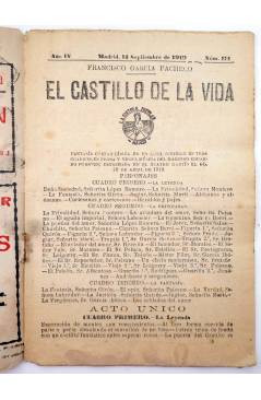 Muestra 1 de LA NOVELA CÓMICA 171. EL CASTILLO DE LA VIDA (Francisco García Pacheco) Madrid 1919