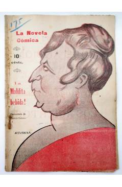 Cubierta de LA NOVELA CÓMICA 175. ¡LA MALDITA BEBIDA! (Fiacro Yrayzoz) Madrid 1919