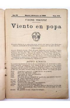 Muestra 1 de LA NOVELA CÓMICA 176. VIENTO EN POPA / LAS SUEGRAS (Fiacro Yrayzoz / Francisco De Torres) Madrid 1919