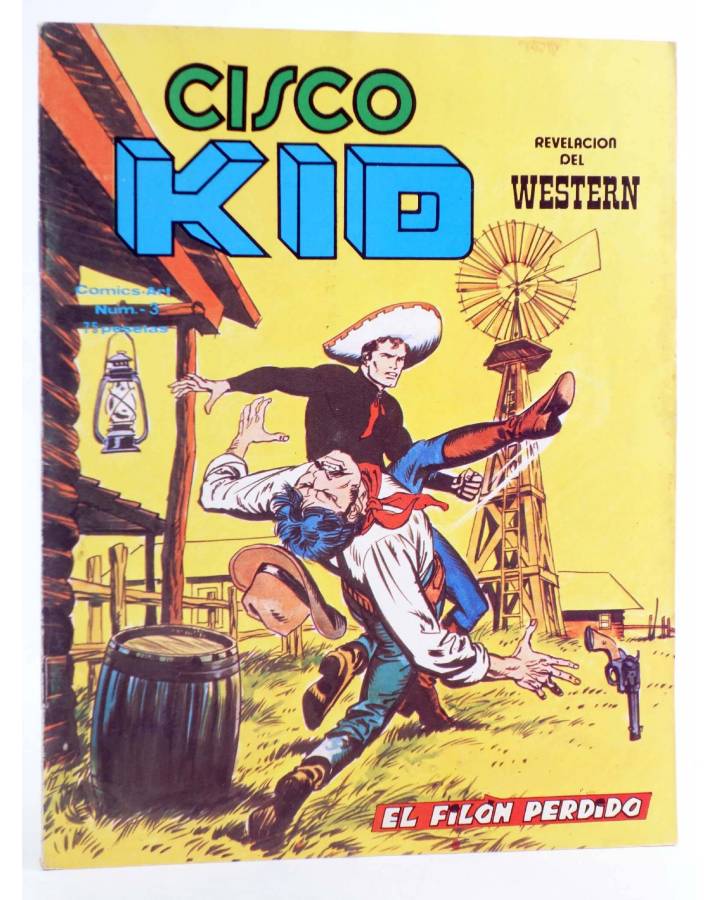 Cubierta de COMICS ART CISCO KID 3. EL FILÓN PERDIDO (José Luis Salinas) Vértice 1980