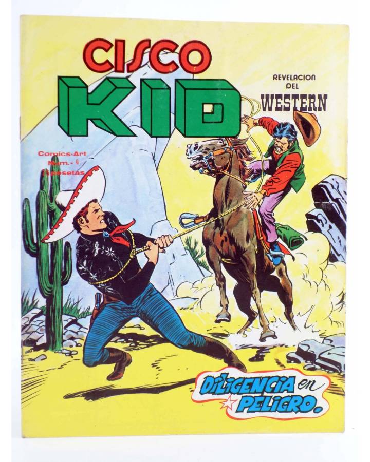 Cubierta de COMICS ART CISCO KID 4. DILIGENCIA EN PELIGRO (José Luis Salinas) Vértice 1980