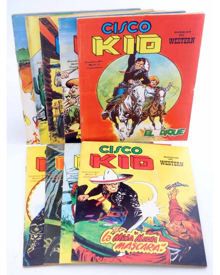 Cubierta de COMICS ART CISCO KID 1 a 9 (José Luis Salinas) Vértice 1980