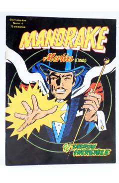 Cubierta de COMICS ART: MANDRAKE. MERLÍN EL MAGO 1. EL LADRÓN INCREÍBLE (Lee Falk / Fred Fredericks) Vértice 1980