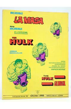 Contracubierta de COMICS ART: MANDRAKE. MERLÍN EL MAGO 4. EL SABANDIJERRO (Lee Falk / Fred Fredericks) Vértice 1980