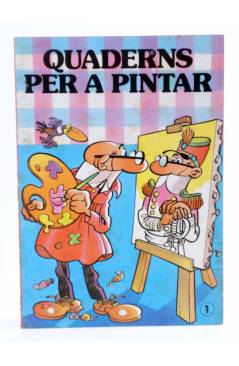 Cubierta de QUADERNS PER PINTAR HEROIS INFANTILS - PEQ 1. MORTADELO Y FILEMON (Jan) Bruguera 1985
