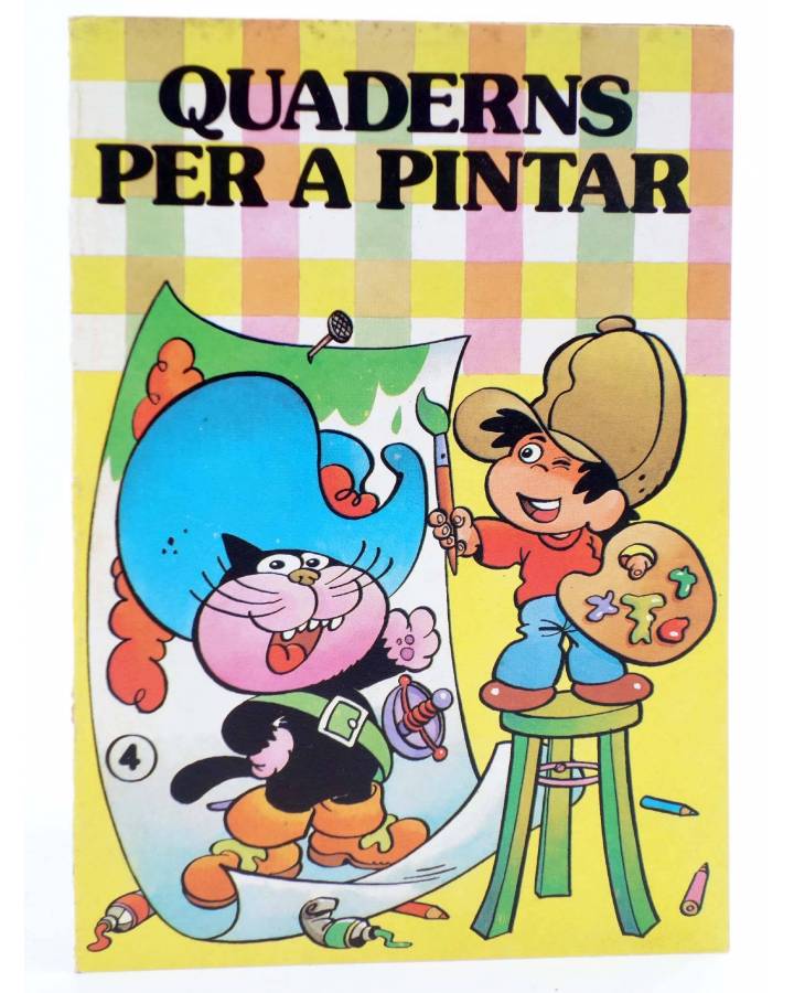 Cubierta de QUADERNS PER PINTAR HEROIS INFANTILS - PEQ 4. PULGARCITO (Jan) Bruguera 1985