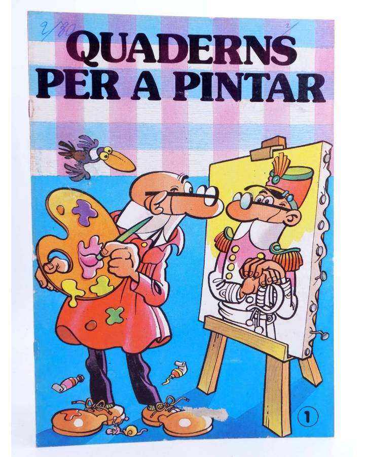 Cubierta de QUADERNS PER PINTAR HEROIS INFANTILS - GRANDE 1. MORTADELO Y FILEMON (Jan) Bruguera 1985